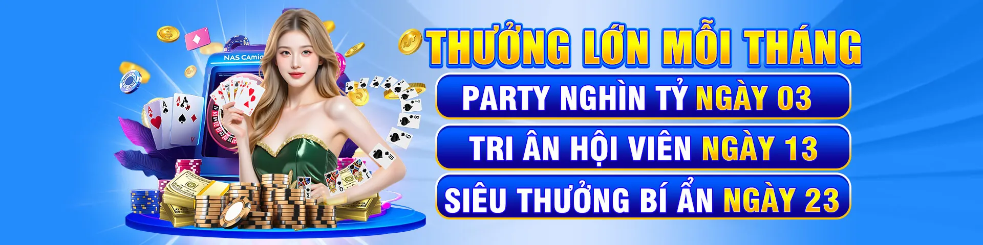Banner khuyến mãi độc quyền tại luckywin club 2026